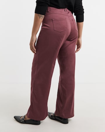 Burgundy Wide Leg Jegging