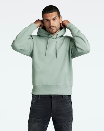 G-Star RAW Iceberg Green Graphic Sleeve Hoodie