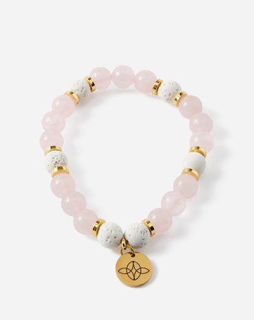 Self Love Rose Quartz Crystal Essential Oil Bracelet