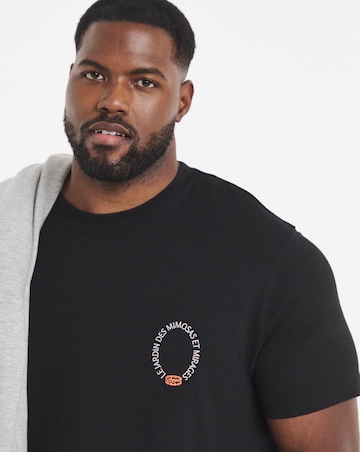 Jack & Jones Menton Back Print T-Shirt - Black