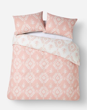 Julipa Stamp Trail Floral Pink Duvet Cover Set