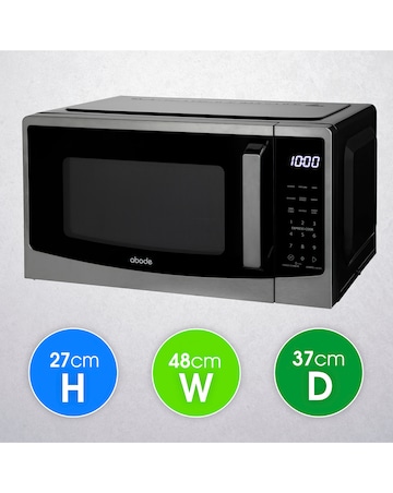 Abode 23 Litre Black Touch Control Digital Microwave
