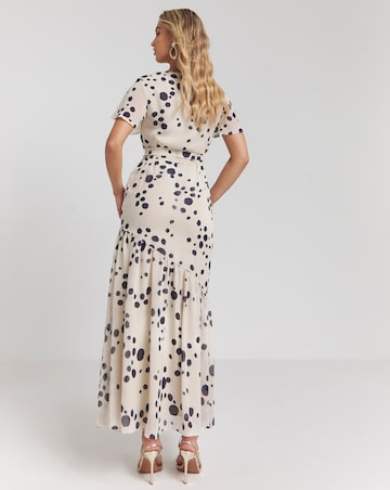 Joanna Hope Spot Wrap Maxi Dress