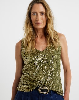 Sequin Vest