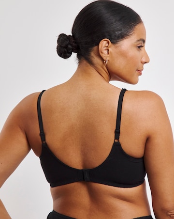 Pretty Secrets (2 Pack) Full Cup Non Wired Bras (B-G) Black/Black