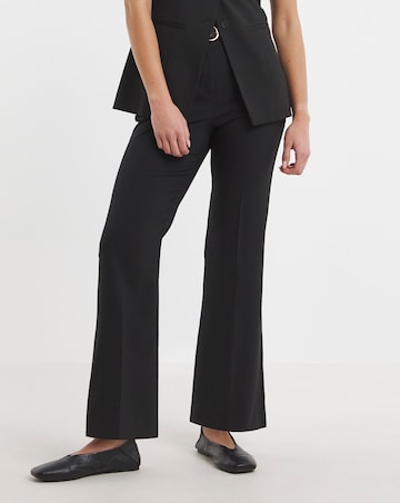 Black Bootcut Workwear Trouser