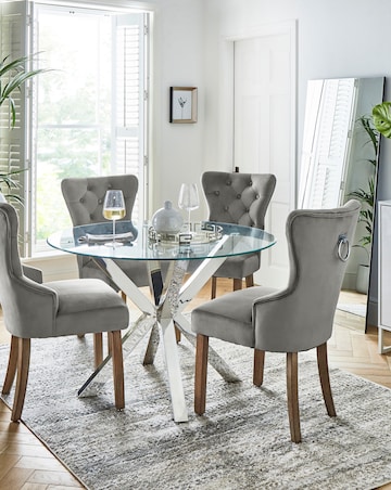 Bodie Dining Table with 4 Mabel Chairs