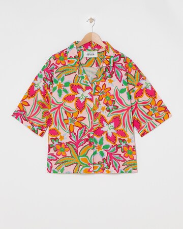 Native Youth Relaxed Fit Botanical Flower Shirt