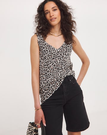 Animal Print Reversible Vest