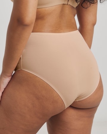Figleaves Smoothing High Waisted Brief - Latte