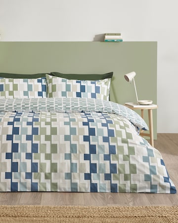 Catherine Lansfield Bryson Geo Duvet Cover Set