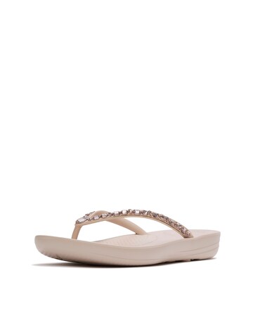 FitFlop Rose Iqushion Multi-Crystal Ergonomic Flip-Flops - Standard Fit (D)