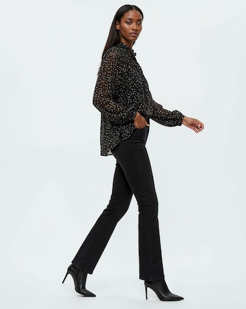 Religion Pleated Ruffle Shirt