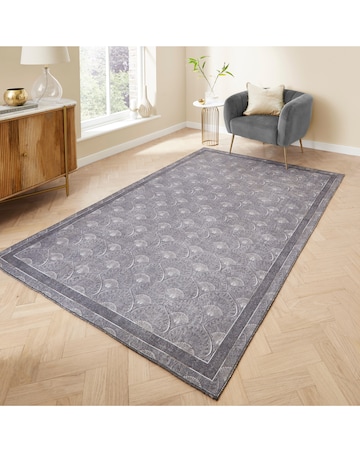 Catherine Lansfield Deco Peacock Washable Rug