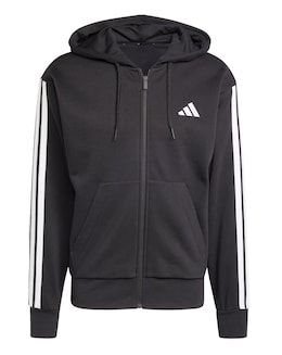 adidas 3 Stripes Full Zip Fleece Hoodie