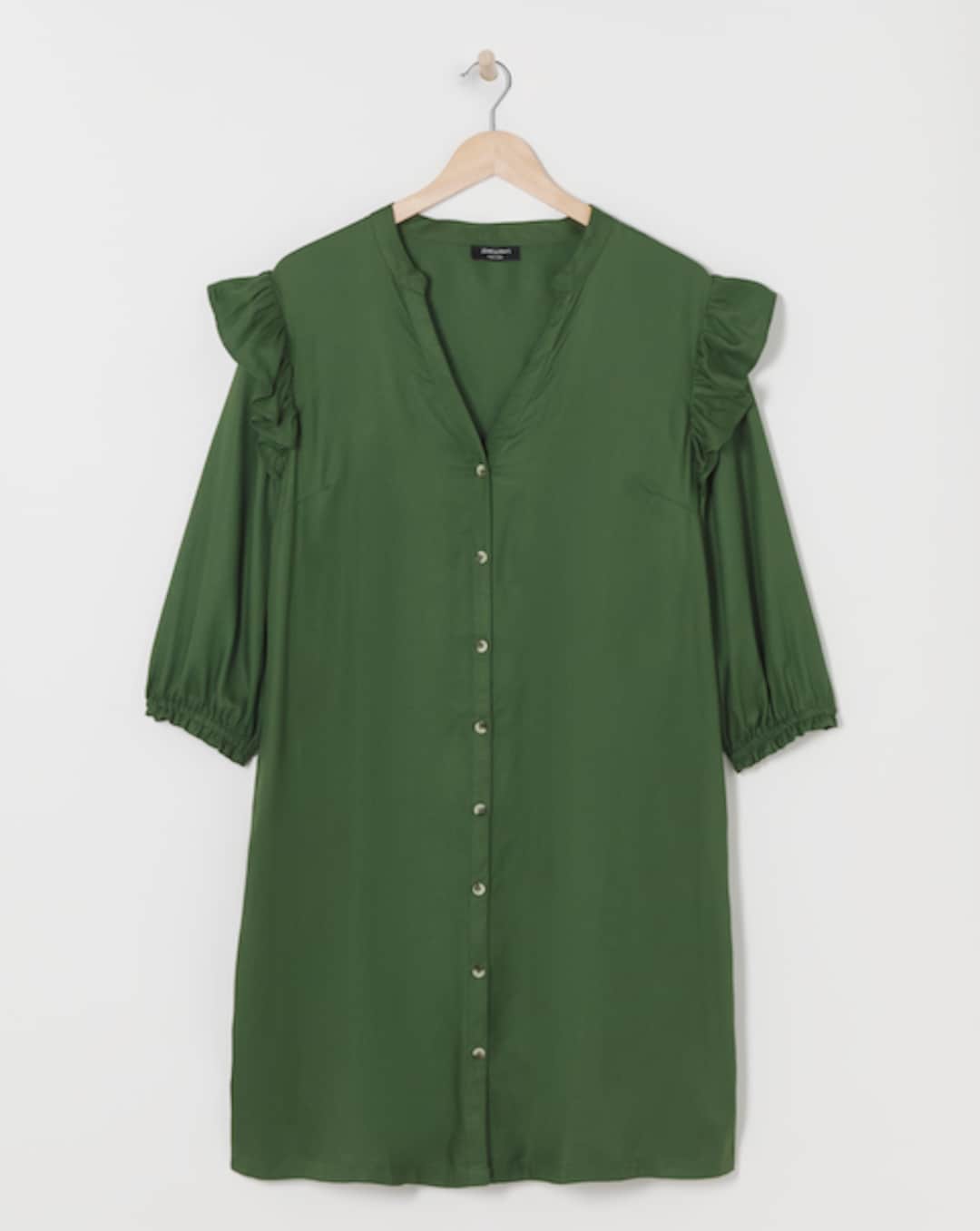 slim fit dress slacks Green Shirt Mini Dress main image 1