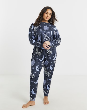 Simply Be Celestial Zebra Supersoft Pyjama Twosie