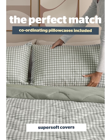 Silentnight Summer Breeze Seersucker Coverless 4.5 Tog Duvet and Pillowcase Set