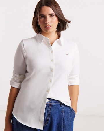 Tommy Hilfiger Slim Pique Long Sleeve Shirt