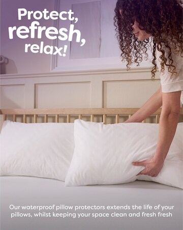 Slumberdown Waterproof Pillow Protectors - 2 Pack