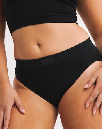 Sloggi 2Pack Double Comfort Cotton Tai Knickers Black