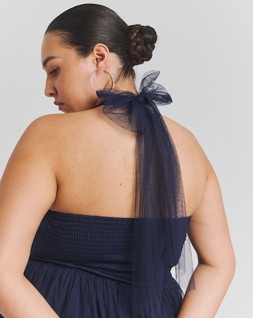 Little Mistress Halter Neck Tulle Occasion Dress