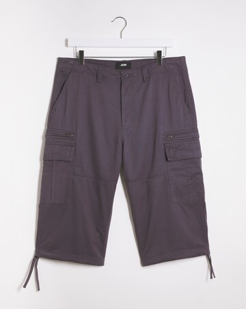 3/4 Length Twill Cargo Short