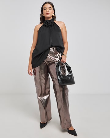 Joanna Hope Corsage Halter Neck Top