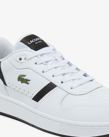 Lacoste T-Clip Set Leather Trainer - White/Black