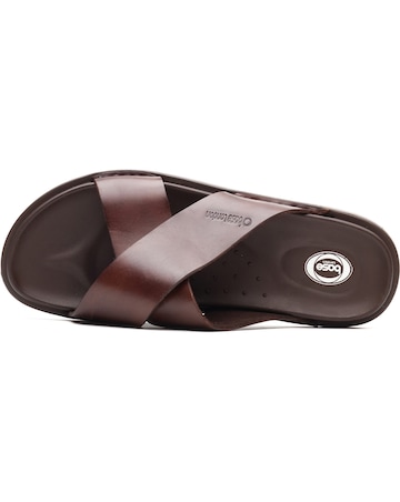 Base London Drift Cross Strap Sandal