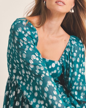 Simply Be Dobby Ombre Jacquard Maxi Dress