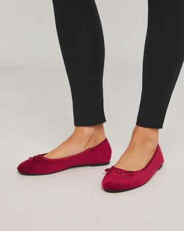 Moxie Soft Ballerina Slippers - Wide Fit (E)