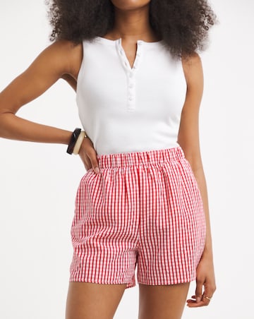 Vila High Waisted Stripe Short