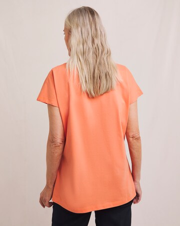 Julipa Cut Out Pure Cotton T-Shirt