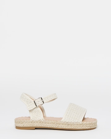 Maris Flatform Barely There Espadrille Sandals - Wide Fit (E)