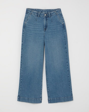 Light Wash 99/1 Authentic Crop Wide Jeans