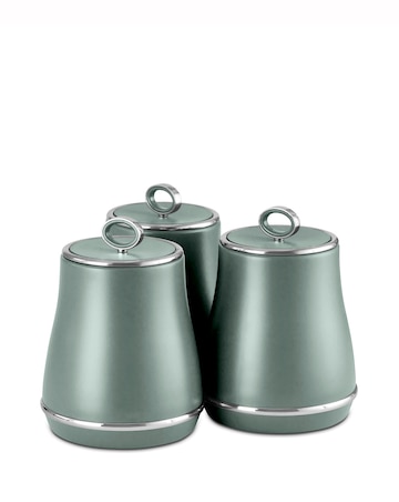 Tower Renaissance 4 Piece Bread Bin and Canister Set Green