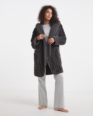 Pretty Secrets Cable Fleece Lounge Cardigan