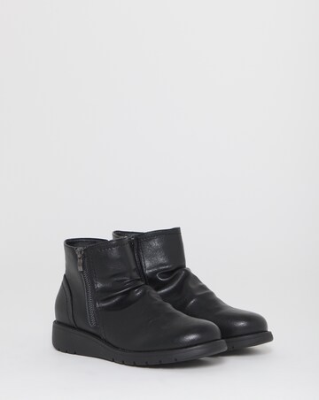Anastasia Low Block Heel Ankle Boots - Extra Wide Fit (EEE)
