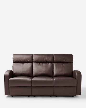 Ramsey Faux Leather Recliner 3 Seater Sofa