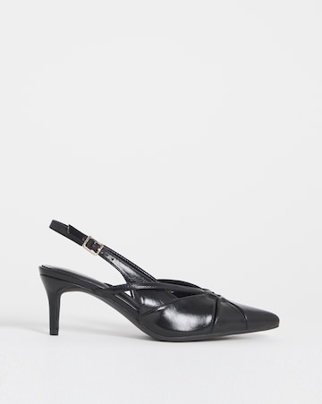 Carrie Slingback Pointed Heel Shoes - Extra Wide Fit (EEE)