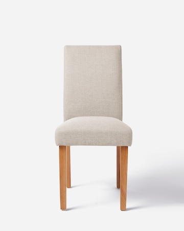 Julipa Ashford Extending 6 to 8 Seater Table with 6 Ava Fabric Chairs