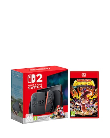 Nintendo Switch 2 Console + Mario Kart World + Donkey Kong Bananza bundle