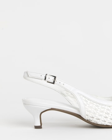 Bolero Woven Pointed Toe Slingbacks - Extra Wide Fit (EEE)