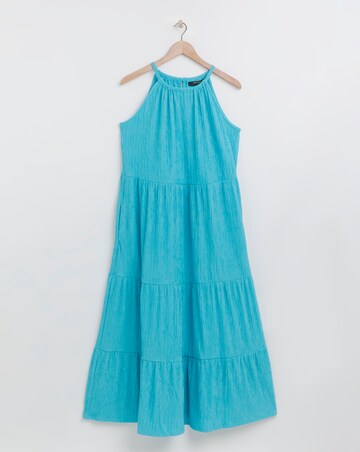 Textured Halter Maxi Dress