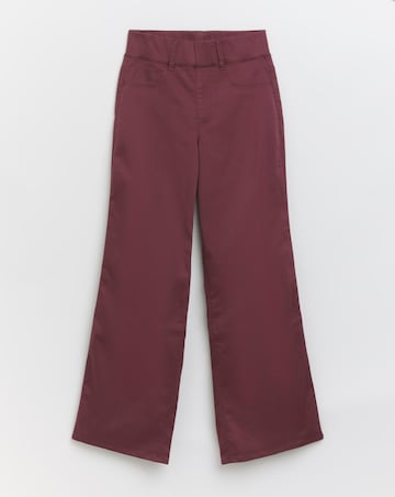Burgundy Wide Leg Jegging