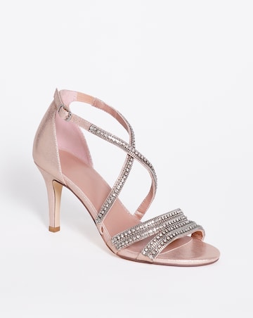 Joanna Hope Glitzy Ankle Strap Sandal EEE Fit