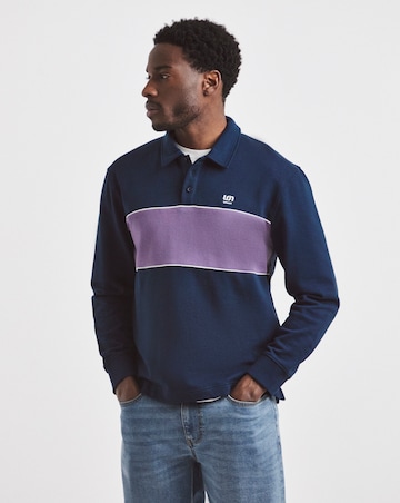 Union Relaxed Rugby Sweatshirt - Navy