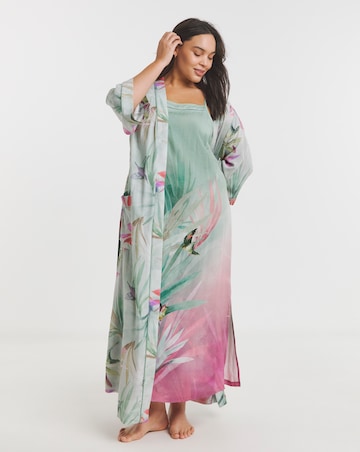 Figleaves Viscose Linen Blend Slip Nightie