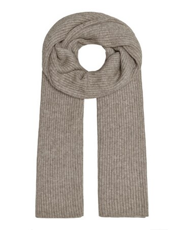 Only Knit Ribbed Mocha Scarf